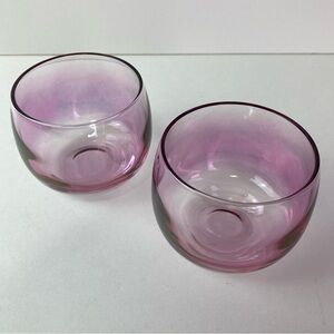 Roly Poly glassware, two glasses.